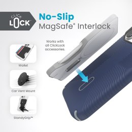 Speck Presidio2 Grip ClickLock & MagSafe - Etui iPhone 15 Pro (Coastal Blue / Dust Grey)