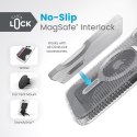 Speck Presidio Lux Grip ClickLock & Magsafe - Etui iPhone 15 / iPhone 14 / iPhone 13 (Clear / Platinium Glitter / Chrome Finish 