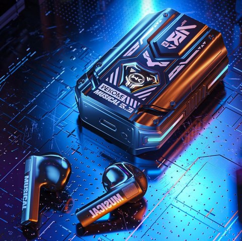WEKOME VB07 Mecha Series - Bezprzewodowe słuchawki Bluetooth V5.3 TWS z etui ładującym (Czarny) WEKOME VB07 Mecha Series - Bezprzewodowe słuchawki Bluetooth V5.3 TWS z etui ładującym (Czarny)