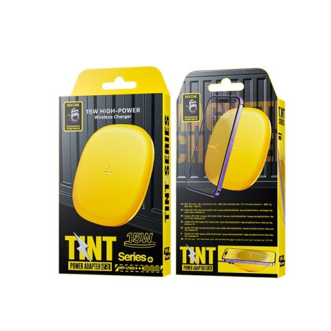 WEKOME WP-U165 Tint Series - Bezprzewodowa ładowarka indukcyjna Qi 15W (Żółty) WEKOME WP-U165 Tint Series - Bezprzewodowa ładowarka indukcyjna Qi 15W (Żółty)