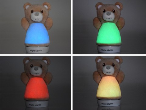 Miś Lampka Nocna do pokoju dziecka świecący niedźwiadek ZA4772 Miś Lampka Nocna do pokoju dziecka świecący niedźwiadek ZA4772