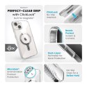 Speck Presidio Perfect-Clear Grip ClickLock & MagSafe - Etui iPhone 15 Plus / iPhone 14 Plus (Clear / Chrome Finish / Serene Sil