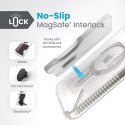 Speck Presidio Perfect-Clear Grip ClickLock & MagSafe - Etui iPhone 15 Plus / iPhone 14 Plus (Clear / Chrome Finish / Serene Sil