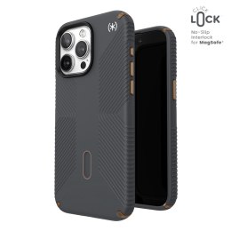 Speck Presidio2 Grip ClickLock & MagSafe - Etui iPhone 15 Pro Max (Charcoal Grey / Cool Bronze)