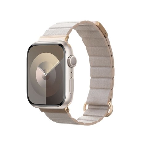 Crong Eclipse - Skórzany pasek magnetyczny Apple Watch 38/40/41mm (beżowy) Crong Eclipse - Skórzany pasek magnetyczny Apple Watch 38/40/41mm (beżowy)