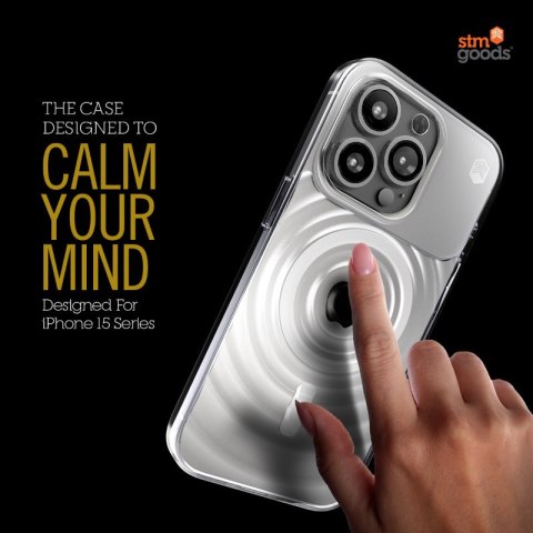 STM Reawaken Ripple MagSafe - Etui antystresowe iPhone 15 Pro Max (Clear) STM Reawaken Ripple MagSafe - Etui antystresowe iPhone 15 Pro Max (Clear)