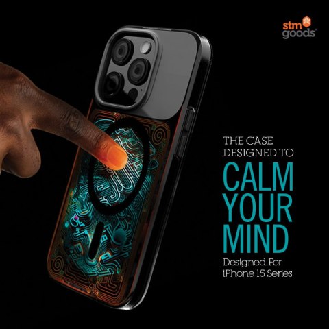 STM Reveal Warm MagSafe - Etui antystresowe iPhone 15 Pro Max (Black Realm) STM Reveal Warm MagSafe - Etui antystresowe iPhone 15 Pro Max (Black Realm)