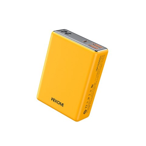 WEKOME WP-27 Tint Series - Power bank 10000 mAh Super Fast Charging USB-C PD 20W + 2x USB-A QC3.0 22.5W (Żółty) WEKOME WP-27 Tint Series - Power bank 10000 mAh Super Fast Charging USB-C PD 20W + 2x USB-A QC3.0 22.5W (Żółty)