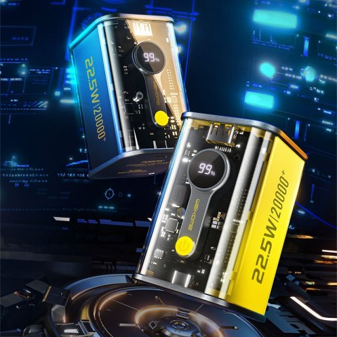 WEKOME WP-337 Vanguard Series - Power bank 20000 mAh PD 20W + QC 22.5W (Żółty) WEKOME WP-337 Vanguard Series - Power bank 20000 mAh PD 20W + QC 22.5W (Żółty)