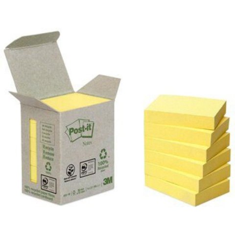 Karteczki Post-it 38x51mm (653-1B) żółte (6x100)