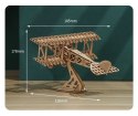 DREWNIANE PUZZLE MODEL 3D - SAMOLOT DIY