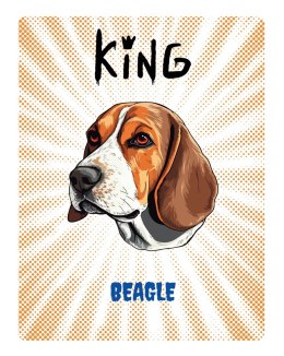 TABLICZKA KING BEAGLE - 20x28 cm