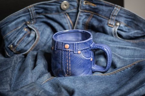 Jeansowy kubek Jeansowy kubek