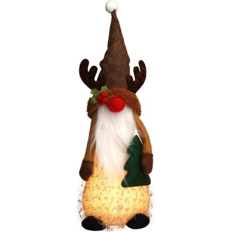 FIGURKA DEKORACYJNA PLUSZOWA RENIFER LED WYS 51CM FIGURKA DEKORACYJNA PLUSZOWA RENIFER LED WYS 51CM
