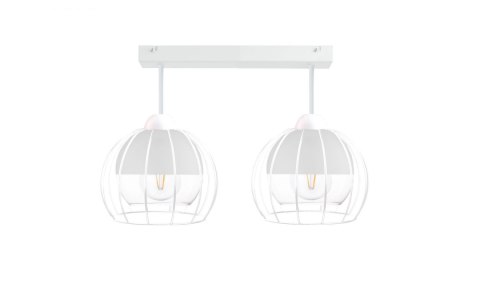 Lampa sufitowa 2xE27 SOLO WHITE