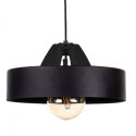 Lampa wisząca 1xE27 BOSSI WOOD BLACK