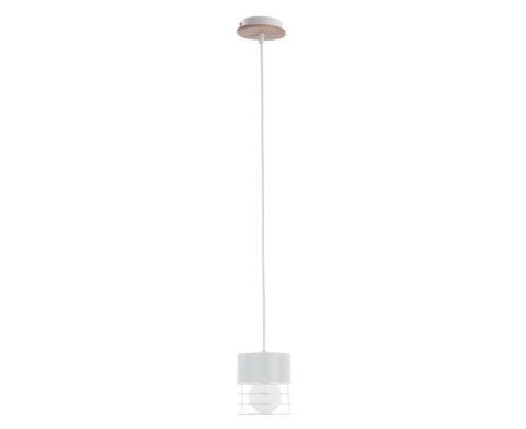 Lampa wisząca 1xE27 CASA WHITE/WOOD Lampa wisząca 1xE27 CASA WHITE/WOOD