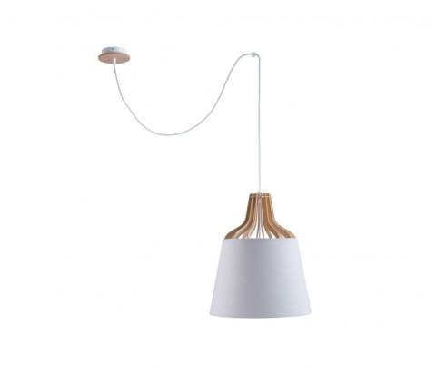 Lampa wisząca 1xE27 IVONE WHITE II LONG 756