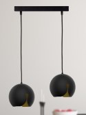 Lampa wisząca 2xE27 MALAGA BLACK