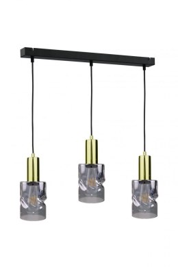 Lampa wisząca 3xE27 CROSS BLACK/GOLD