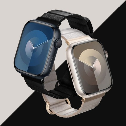 Crong Eclipse - Skórzany pasek magnetyczny Apple Watch 38/40/41mm (beżowy) Crong Eclipse - Skórzany pasek magnetyczny Apple Watch 38/40/41mm (beżowy)
