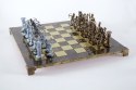 Duże ekskluzywne mosiężne szachy - Łucznicy 44x44cm - S10BBRO