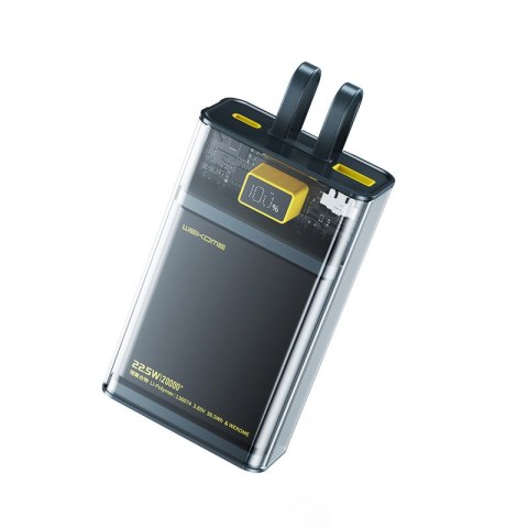 WEKOME WP-325 Vanguard Series - Power bank 20000 mAh Super Charging z wbudowanym kablem USB-C & Lightning PD 20W + QC 22.5W (Cza WEKOME WP-325 Vanguard Series - Power bank 20000 mAh Super Charging z wbudowanym kablem USB-C & Lightning PD 20W + QC 22.5W (Cza