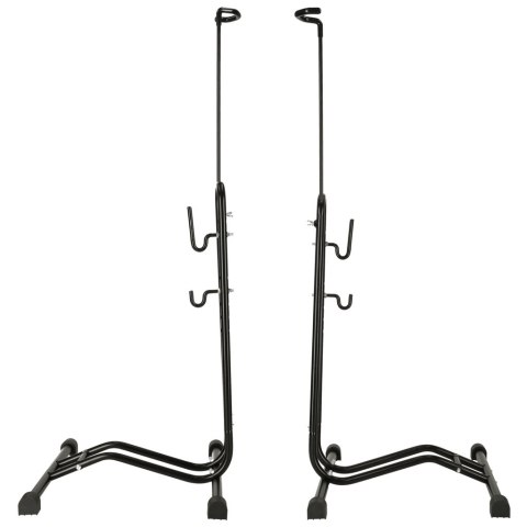 Stojak na rower pojedynczy wysoki mocny metalowy czarny Stojak na rower pojedynczy wysoki mocny metalowy czarny