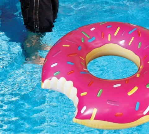 Koło Dmuchane dziecięce Donut 50cm różowe Koło Dmuchane dziecięce Donut 50cm różowe