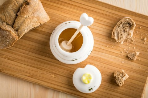 Porcelanowy słoiczek na miód Porcelanowy słoiczek na miód