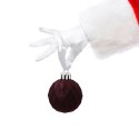 Zestaw 16 Eleganckich Bombek Kamai Christmas Decoration® o Średnicy 4 cm - Kolor Burgund