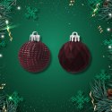 Zestaw 16 Eleganckich Bombek Kamai Christmas Decoration® o Średnicy 4 cm - Kolor Burgund