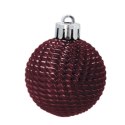 Zestaw 16 Eleganckich Bombek Kamai Christmas Decoration® o Średnicy 4 cm - Kolor Burgund