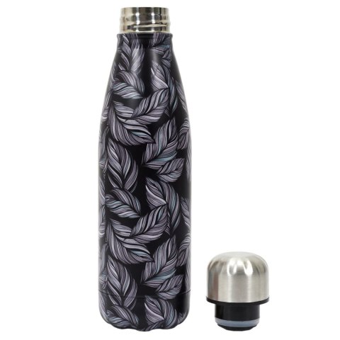 Butelka termiczna Flower czarna 500ml Butelka termiczna Flower czarna 500ml