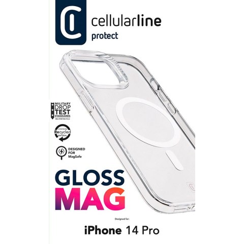 Cellularline Gloss Mag - Etui iPhone 14 Pro MagSafe (przezroczysty) Cellularline Gloss Mag - Etui iPhone 14 Pro MagSafe (przezroczysty)