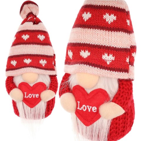 SKRZAT GNOM Z SERCEM LOVE 19CM DEKORACJA WALENTYNKOWA SKRZAT GNOM Z SERCEM LOVE 19CM DEKORACJA WALENTYNKOWA