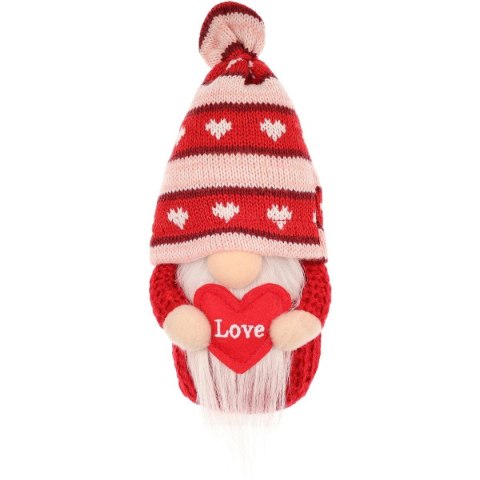 SKRZAT GNOM Z SERCEM LOVE 19CM DEKORACJA WALENTYNKOWA SKRZAT GNOM Z SERCEM LOVE 19CM DEKORACJA WALENTYNKOWA