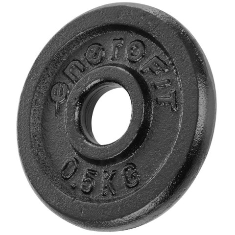 OBCIĄŻENIE ŻELIWNE CZARNE 0,5 KG SPORTOP fi26,5 OBCIĄŻENIE ŻELIWNE CZARNE 0,5 KG SPORTOP fi26,5