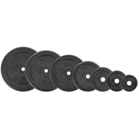 OBCIĄŻENIE ŻELIWNE CZARNE 0,5 KG SPORTOP fi26,5 OBCIĄŻENIE ŻELIWNE CZARNE 0,5 KG SPORTOP fi26,5