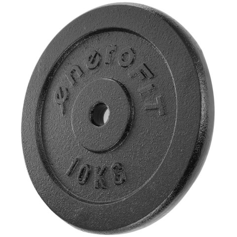 OBCIĄŻENIE ŻELIWNE CZARNE 10 KG SPORTOP fi26,5 OBCIĄŻENIE ŻELIWNE CZARNE 10 KG SPORTOP fi26,5