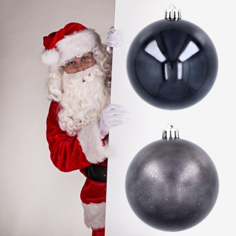 Ekskluzywna Bombka Choinkowa od Kamai Christmas Decoration - Kolor Antracyt, Komplet 4 Sztuk Ekskluzywna Bombka Choinkowa od Kamai Christmas Decoration - Kolor Antracyt, Komplet 4 Sztuk