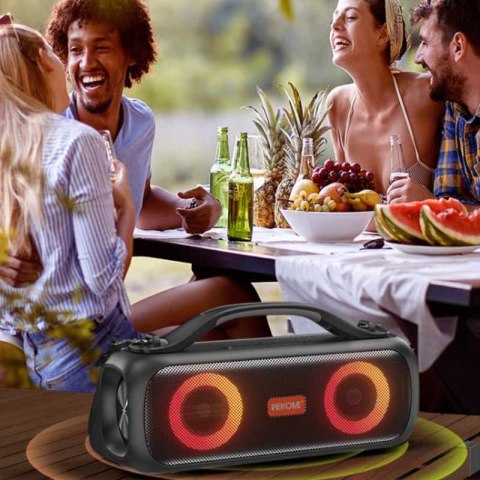 WEKOME D38 Yinla Series - Przenośny bezprzewodowy głośnik Bluetooth V5.0 30W RGB LED (Czarny) WEKOME D38 Yinla Series - Przenośny bezprzewodowy głośnik Bluetooth V5.0 30W RGB LED (Czarny)