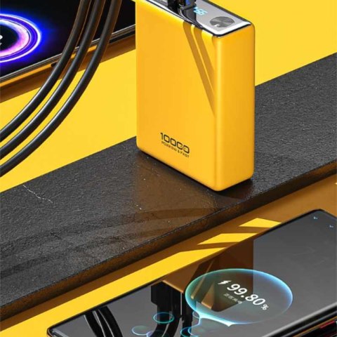 WEKOME WP-27 Tint Series - Power bank 10000 mAh Super Fast Charging USB-C PD 20W + 2x USB-A QC3.0 22.5W (Żółty) WEKOME WP-27 Tint Series - Power bank 10000 mAh Super Fast Charging USB-C PD 20W + 2x USB-A QC3.0 22.5W (Żółty)