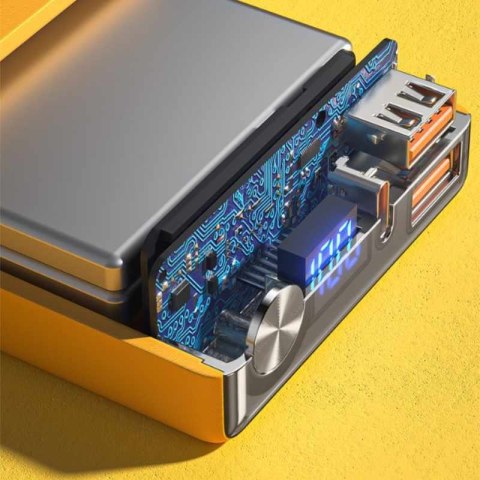 WEKOME WP-27 Tint Series - Power bank 10000 mAh Super Fast Charging USB-C PD 20W + 2x USB-A QC3.0 22.5W (Żółty) WEKOME WP-27 Tint Series - Power bank 10000 mAh Super Fast Charging USB-C PD 20W + 2x USB-A QC3.0 22.5W (Żółty)