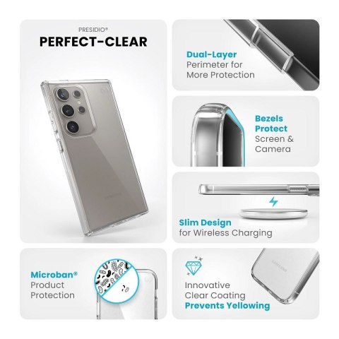 Speck Presidio Perfect-Clear - Etui Samsung Galaxy S24 Ultra (Clear/Clear) Speck Presidio Perfect-Clear - Etui Samsung Galaxy S24 Ultra (Clear/Clear)