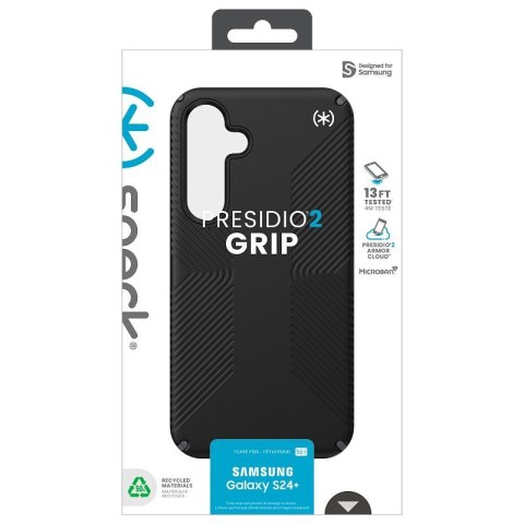 Speck Presidio2 Grip - Etui Samsung Galaxy S24+ (Black/Slate Grey/White) Speck Presidio2 Grip - Etui Samsung Galaxy S24+ (Black/Slate Grey/White)