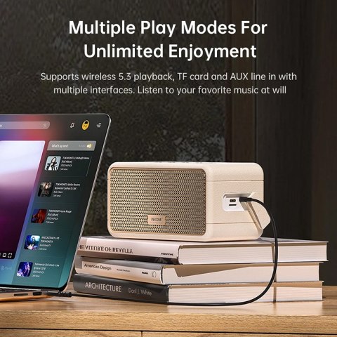WEKOME Beluga D9 Chiyvh - Bezprzewodowy głośnik Bluetooth V5.3 (Biały) WEKOME Beluga D9 Chiyvh - Bezprzewodowy głośnik Bluetooth V5.3 (Biały)