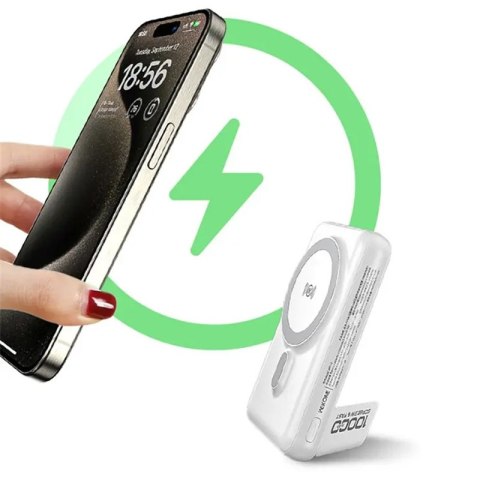 WEKOME WP-12 Tint Series - Power bank indukcyjny 10000 mAh MagSafe z wbudowanym kablem USB-C / Lightning / Micro USB / USB-A (Bi WEKOME WP-12 Tint Series - Power bank indukcyjny 10000 mAh MagSafe z wbudowanym kablem USB-C / Lightning / Micro USB / USB-A (Bi