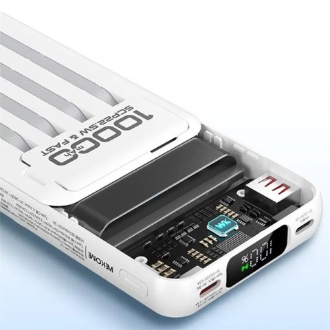 WEKOME WP-12 Tint Series - Power bank indukcyjny 10000 mAh MagSafe z wbudowanym kablem USB-C / Lightning / Micro USB / USB-A (Bi WEKOME WP-12 Tint Series - Power bank indukcyjny 10000 mAh MagSafe z wbudowanym kablem USB-C / Lightning / Micro USB / USB-A (Bi
