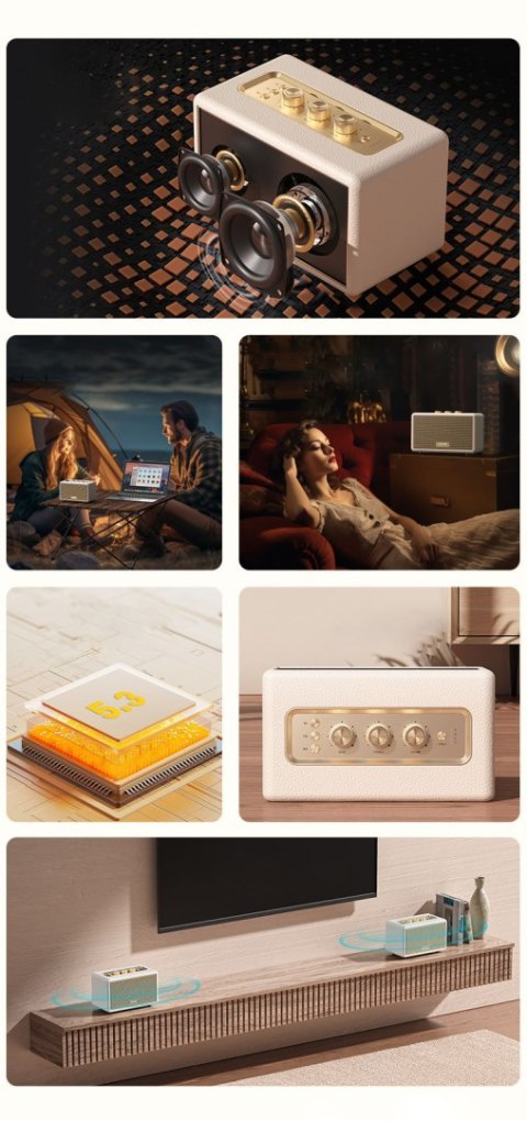 WEKOME Beluga D10 Chiseny - Bezprzewodowy głośnik Bluetooth V5.3 (Biały) WEKOME Beluga D10 Chiseny - Bezprzewodowy głośnik Bluetooth V5.3 (Biały)